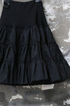 INTO THE EAST 25 Autumn/Winter Layered Short Skirt ITE-E1DGAW071BL21SK-HEI Black (E1DGAW070WT21SK)